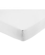 Drap Housse Microfibre 140 x 200 cm - Blanc