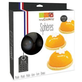 Moule à gâteau semi- rigide 9 demi-sphères