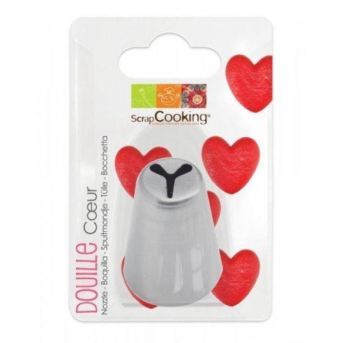 Douille à pâtisserie en inox - Coeur Douille à pâtisserie en inox - Coeur