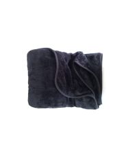 Grand plaid uni 150 x 200 cm - Noir