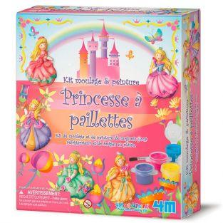 Coffret de moulage et peinture - Princesses à paillettes