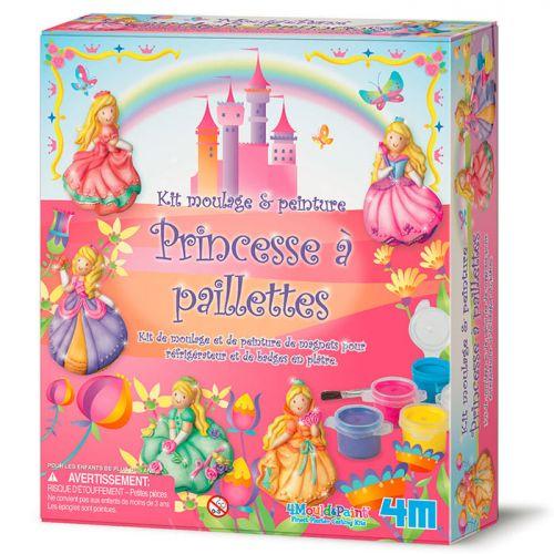 Coffret de moulage et peinture - Princesses à paillettes