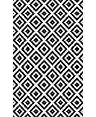Tapis de salon Black&White 120 x 180 cm - Noir