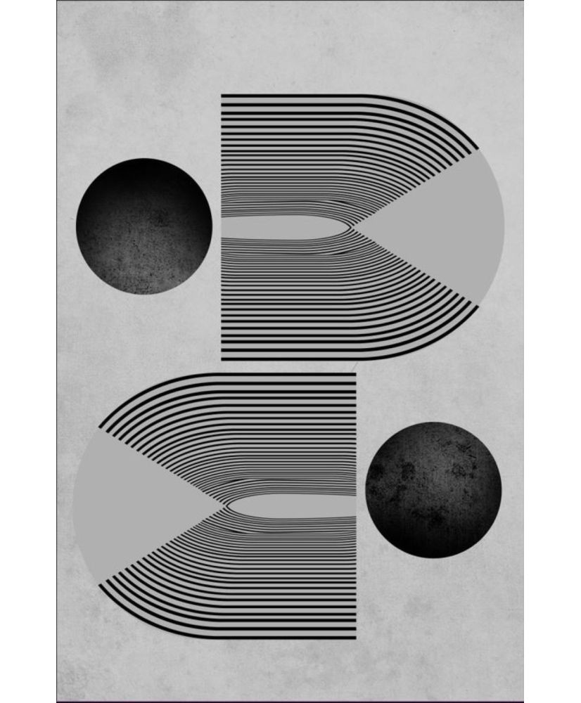Tapis de salon SEVENTIES 120 x 180 cm - Gris Tapis de salon SEVENTIES 120 x 180 cm - Gris