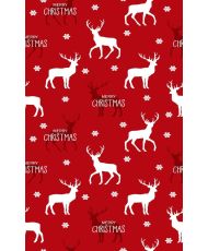Tapis d'intérieur Noël 70 x 140 cm - Rouge