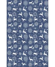 Tapis d'intérieur Noël 50 x 80 cm - Bleu