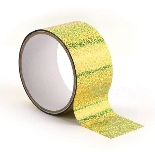 Queen tape holographique 8 m x 4,8 cm - Doré Queen tape holographique 8 m x 4,8 cm - Doré