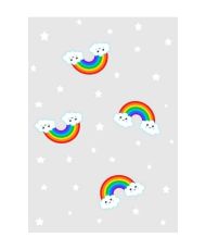 Tapis enfant RAINBOW 80 x 150 cm - Gris