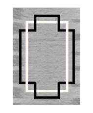Tapis de salon PROFIL 120 x 180 cm - Gris