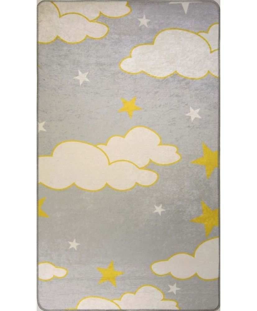 Tapis enfant NUAGE 80 x 150 cm - Gris Tapis enfant NUAGE 80 x 150 cm - Gris