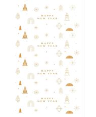Tapis d'intérieur Noël 70 x 140 cm - Blanc