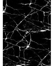 Tapis de salon MARBRE 50 x 80 cm - Noir