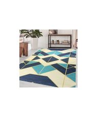 Tapis d'intérieur Triangle 50 x 80 cm - Bleu