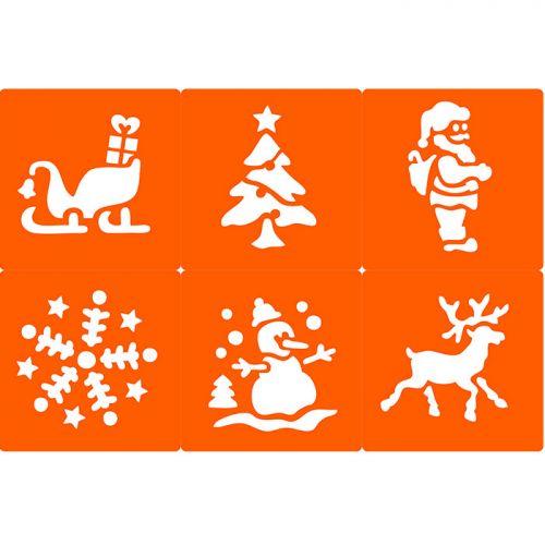 6 pochoirs Noël