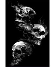 Tapis d'intérieur SKULL 120 x 180 cm - Noir