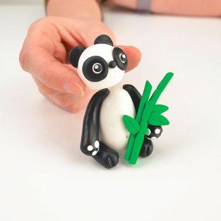 Coffret de modelage FIMO pour enfants - Tao le Panda 6,5 cm