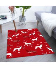 Tapis d'intérieur Noël 50 x 80 cm - Rouge