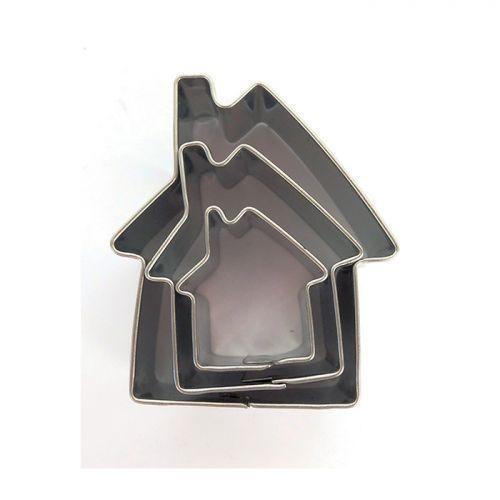 3 mini emporte-pièces inox - Maisons 3 mini emporte-pièces inox - Maisons