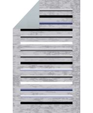 Tapis de salon à rayures 200 x 290 cm - Gris