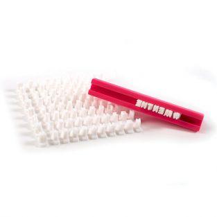 Réglette tampon alphabet pour pâte polymère
