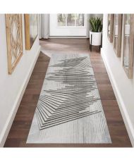 Tapis de salon NOUR 80 x 150 cm - Gris