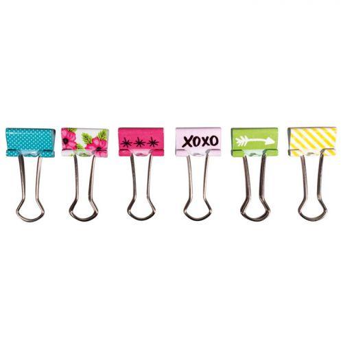 Wire clips x 6 - Happy Wire clips x 6 - Happy