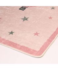 Tapis enfant MONGOLFIERE 120 x 160 cm - Rose