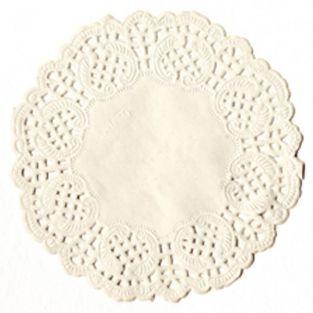  Napperons papier blancs 