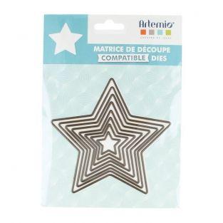 Cutting dies - 8 large 5-pointed stars