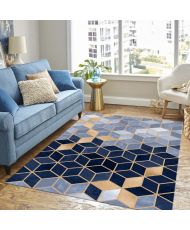 Tapis d'intérieur LUXE 50 x 80 cm - Bleu