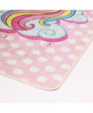 Tapis enfant LICORNE SWEET 80 x 150 cm - Rose