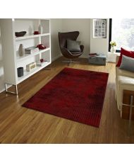 Tapis de salon FISUN 120 x 180 cm - Rouge