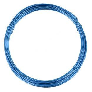 Fil d'aluminium 5 m x 1,5 mm - bleu