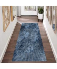 Tapis de salon FISUN 80 x 150 cm - Bleu