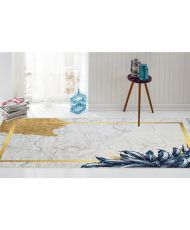 Tapis d'intérieur Feuille 120 x 180 cm - Blanc