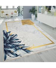 Tapis d'intérieur Feuille 120 x 180 cm - Blanc