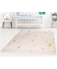Tapis enfant Crown 100 x 150 cm - Blanc