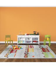 Tapis enfant 80 x 150 cm - Multicolore