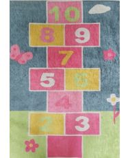 Tapis enfant 80 x 150 cm - Multicolore