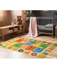 Tapis enfant ALPHA Number 80 x 150 cm - Multicolore