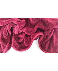 Grand plaid uni 150 x 200 cm - Rouge