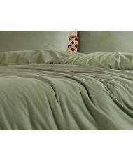 Parure de lit unie 240 x 220 cm - Vert