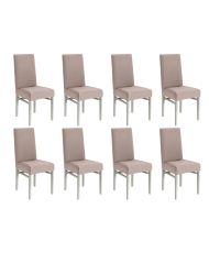 Housse de chaise extensible 23 x 18 x 18 cm - Beige