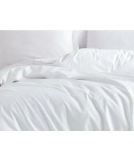 Parure de lit unie 240 x 220 cm - Blanc