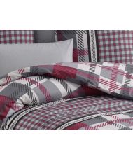 Parure de lit Rétro 260 x 240 cm - Rouge