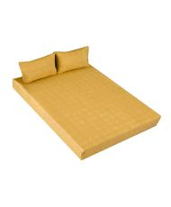 Ensemble drap housse 90 x 200 et Taie d'oreiller - Jaune