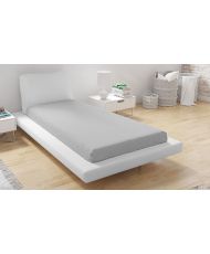 Drap Housse Microfibre 90 x 200 cm - Gris