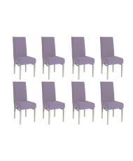 Housse de chaise extensible 23 x 18 x 18 cm - Argenté