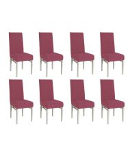 Housse de chaise extensible 23 x 18 x 18 cm - Fuchsia