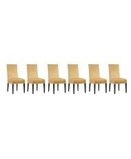 Housse de chaise en velours 56 x 48 x 48 cm - Doré